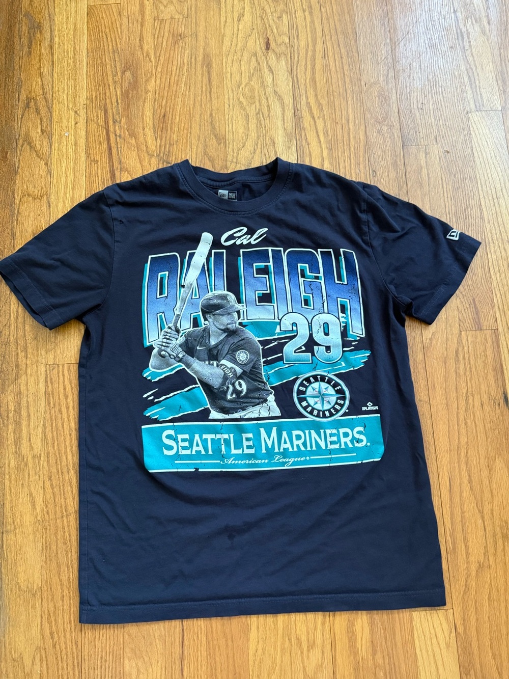 New Era Navy Seattle Mariners Cal Raleigh Graphic Tee